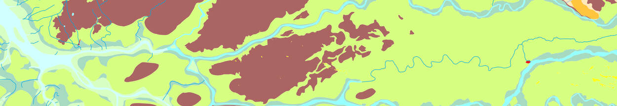 detail  van paleogeografische kaart