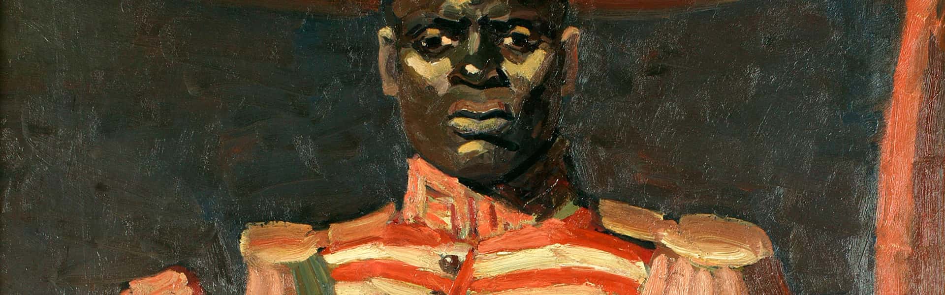 AB2038 Kees Maks (1876-1967), Zoeloe in uniform van het Engels Koloniale Leger, eerste kwart 20ste eeuw Foto: Ton Hartjens