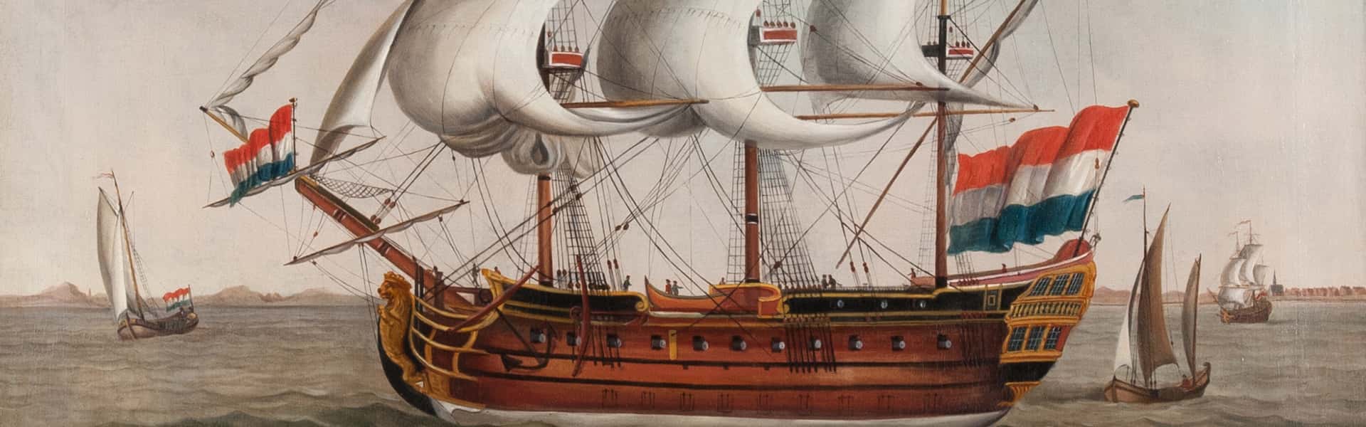 Anoniem, De driemaster, 1774 Foto: Paul van Wel Object C603