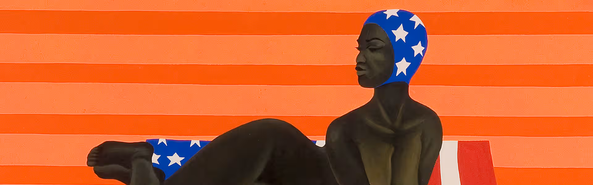 Toni Burgering (1937-2017), ‘Black Beauty on Stars & Stripes’, 1966