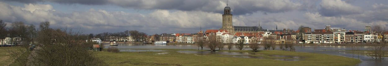 Foto van de uiterwaarden van de IJssel bij Deventer