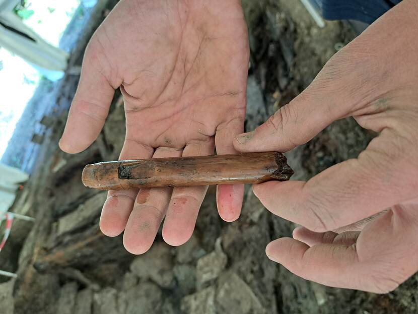 Blokfluit achterschip Veldschool Scheepsarcheologie Flevoland 2023