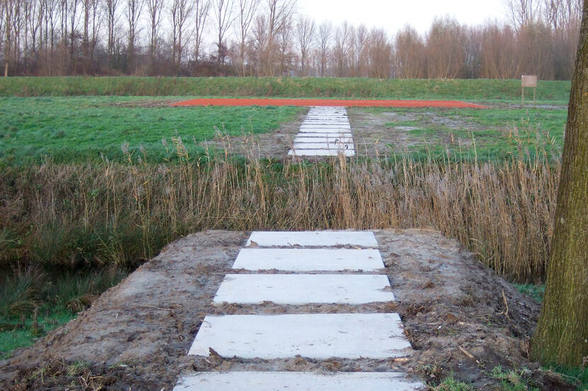 Reconstructie van een fort in Axel, onderdeel van de Staats-Spaanse linies uit de Tachtigjarige Oorlog.