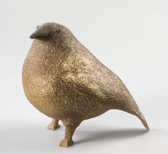 Afbeelding van sculptuur van Adriana Krijgsman-van Oeveren voorstellende een vogel.