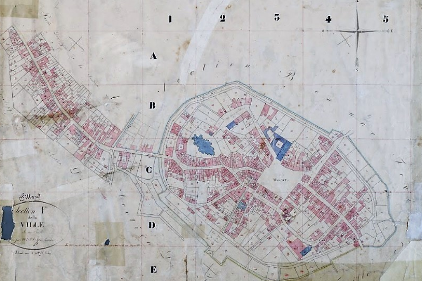 Een minuutplan; zo werden in 1842 percelen in kaart gebracht.