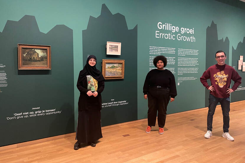 Beeldbrekers samen bij de tentoonstelling 'Grillige Groei'