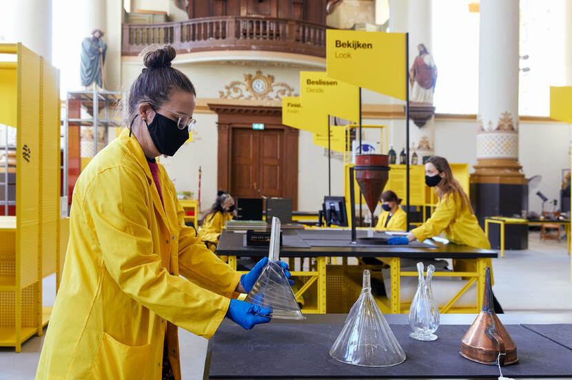 onderzoek in museum