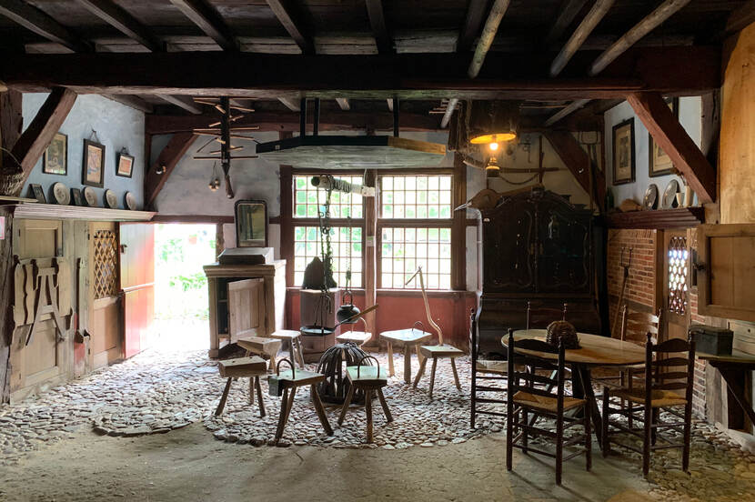 Interieur van een boerderij op Erve Kots.