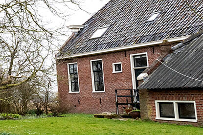 Rijksmonumentale boerderij in Bedum in Groningen.