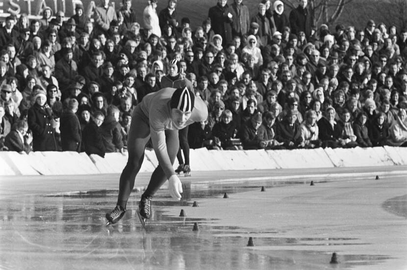 Kees Verkerk in actie opde Jaap Edenbaan