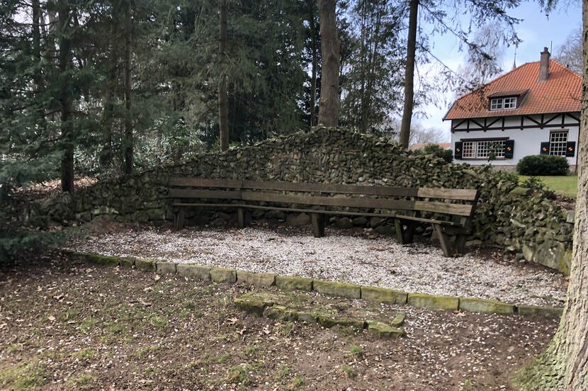 Tennisbaan op Landgoed De Sprengenberg bij het Overijsselse Haarle