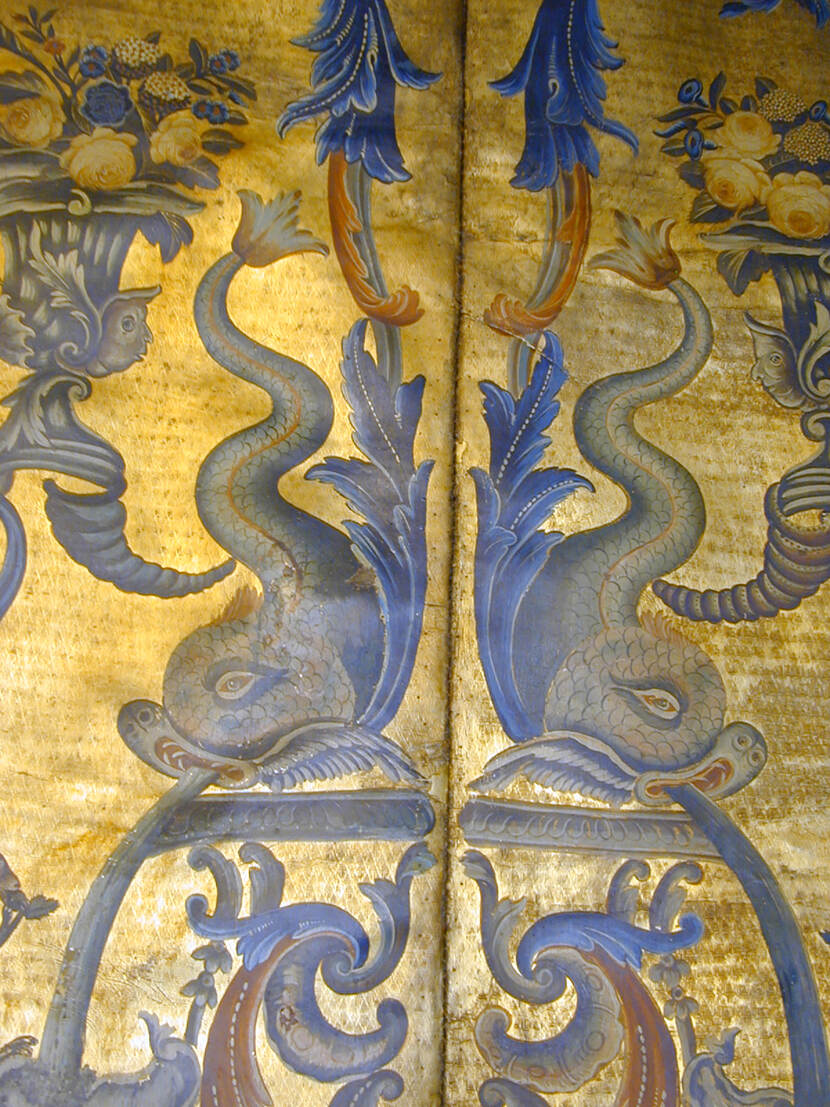 Detail van het interieur van het Raadhuis van Franeker