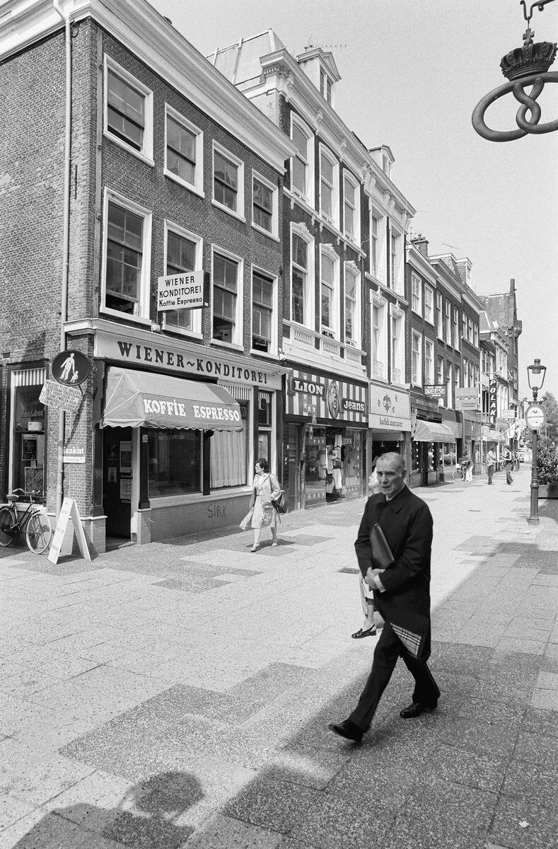 Historische foto van de Wiener Konditorei in Den Haag