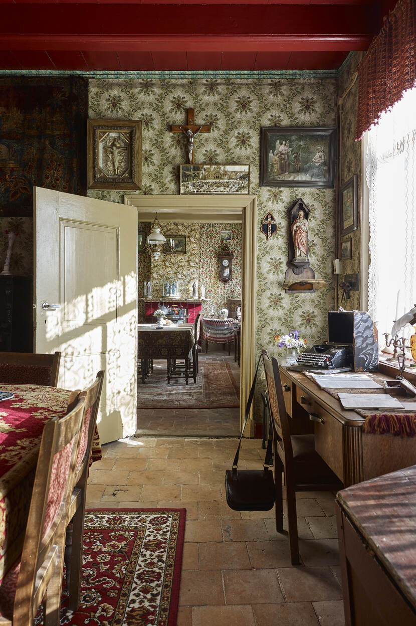 Doorkijkje richting achterkamer, Boerderij De Meeshoeve Oude Gastel.