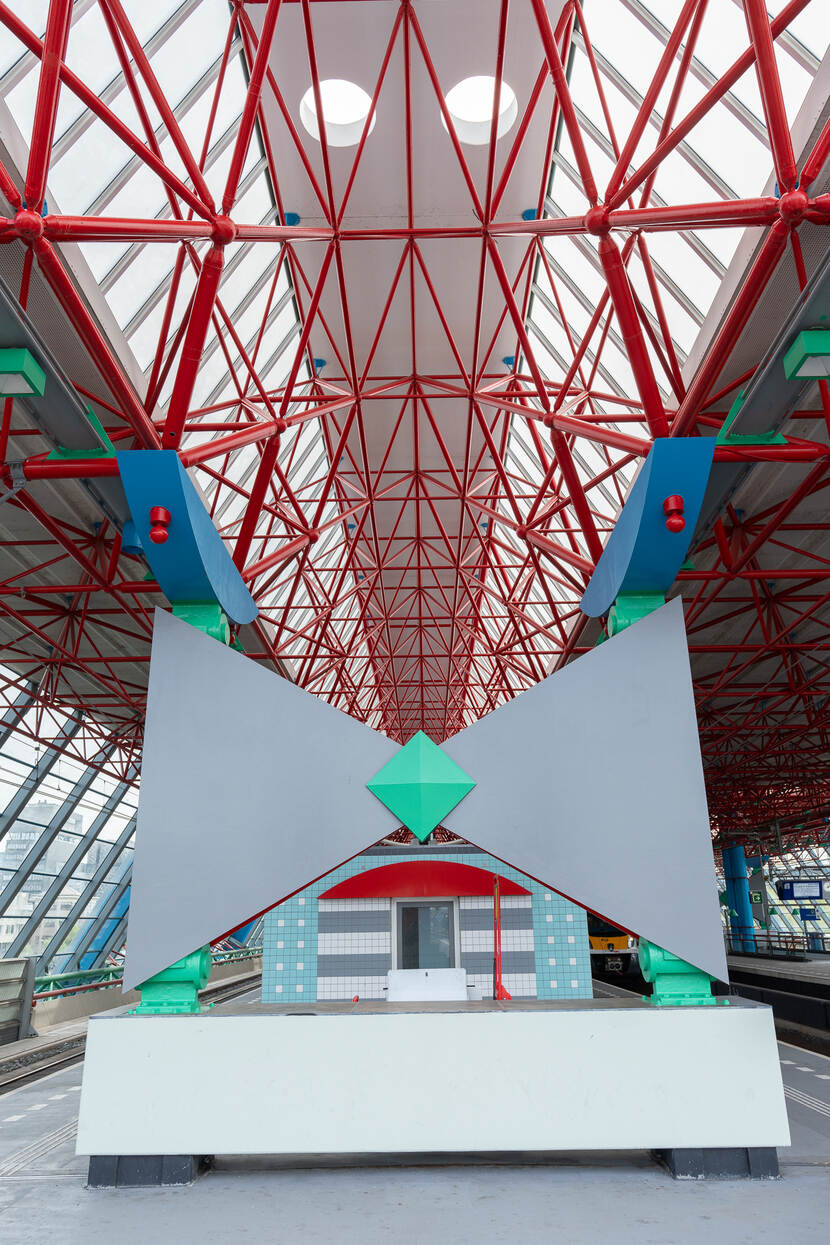 Station Lelystad Centrum detail vlinderdas constructie