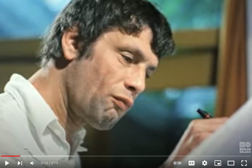 Piet Blom in een filmpje uit 1974 over de Kasbah