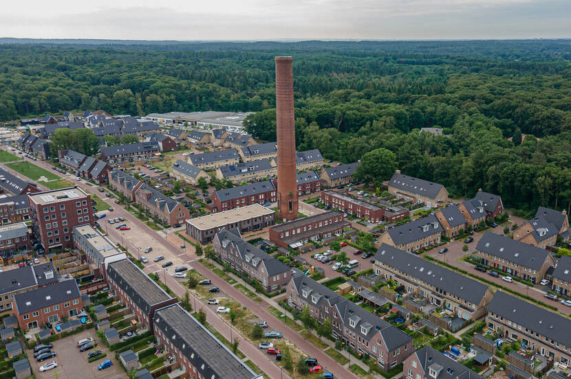 Het terrein van de ENKA fabriek, Ede