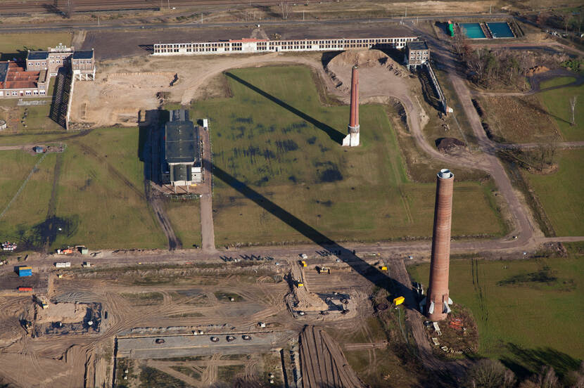 Het terrein van de ENKA fabriek, Ede