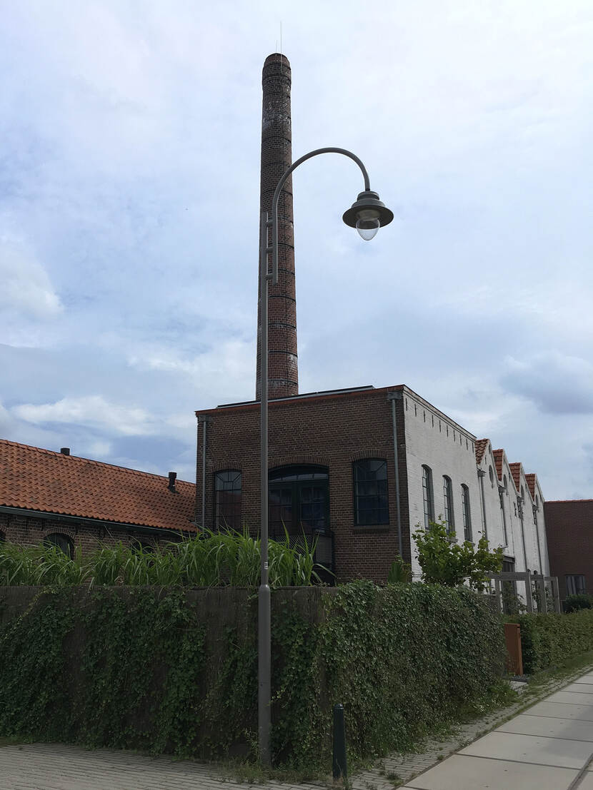 Ketelhuis en schoorsteen, touwfabriek Oudewater