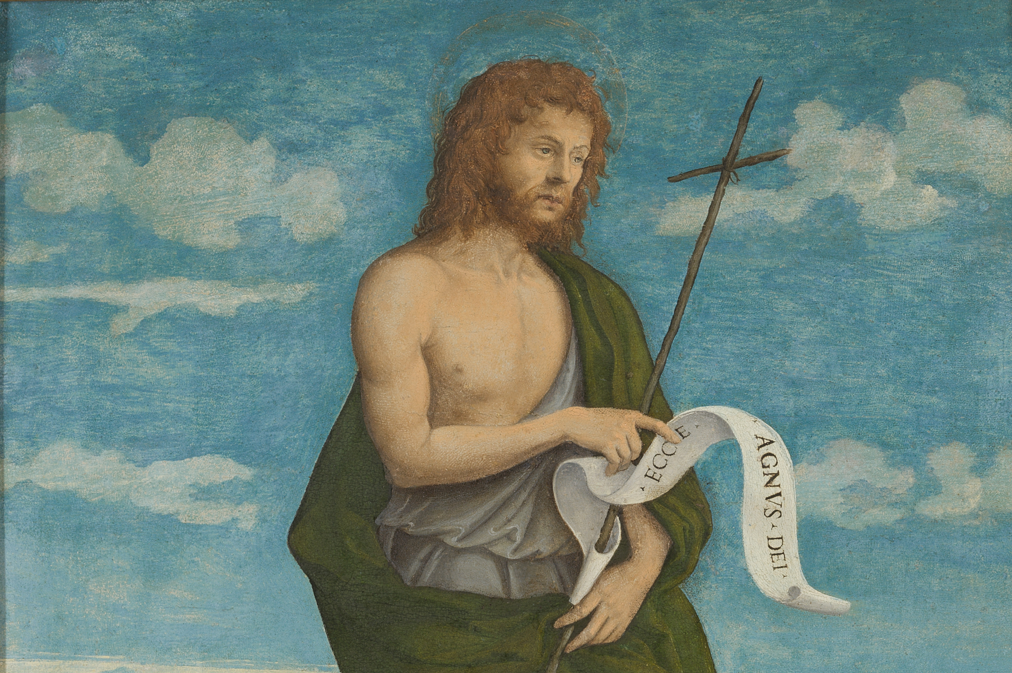 Hulp bij herkomst: Johannes de Doper van Girolamo da Santacroce